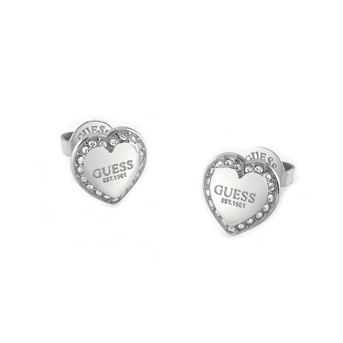 BOUCLES D'OREILLES GUESS FEMME SIMPLE ACIER